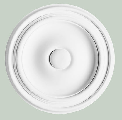 Orac Decor R07 Rosone Rotondo Tondo Liscio Purotouch® Poliuretano Alta Densità Bianco Resistente Agli Urti Calore Acqua Facile Da Installare Verniciabile Pretrattato Primer Acrilico Impermeabile Interno Esterno Ambienti Umidi Diametro Ø 26 Spessore 3 cm