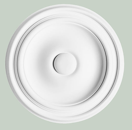 Orac Decor R07 Rosone Rotondo Tondo Liscio Purotouch® Poliuretano Alta Densità Bianco Resistente Agli Urti Calore Acqua Facile Da Installare Verniciabile Pretrattato Primer Acrilico Impermeabile Interno Esterno Ambienti Umidi Diametro Ø 26 Spessore 3 cm