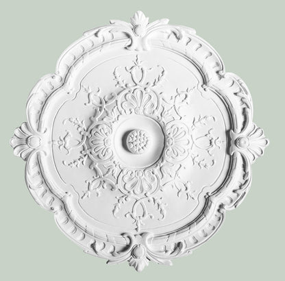 Orac Decor R31 Rosone Plafone Soffitto Decoro Archi Purotouch® Poliuretano Alta Densità Bianco Resistente Urti Calore Acqua Facile Da Installare Verniciabile Pretrattato Primer Acrilico Impermeabile Interno Esterno Ambienti Umidi Diametro Ø38,5 H2,7 cm