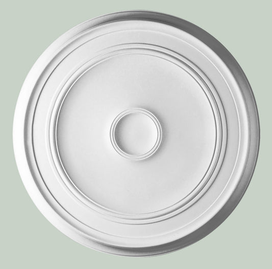 Orac Decor R76 Rosone Classico Tondo Liscio Soffitto Purotouch® Poliuretano Alta Densità Bianco Resistente Urti Calore Acqua Facile Da Installare Verniciabile Pretrattato Primer Acrilico Impermeabile Interno Esterno Ambienti Umidi Diametro Ø62 H4,1 cm