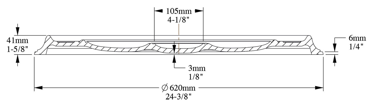 Orac Decor R76 Rosone Classico Tondo Liscio Soffitto Purotouch® Poliuretano Alta Densità Bianco Resistente Urti Calore Acqua Facile Da Installare Verniciabile Pretrattato Primer Acrilico Impermeabile Interno Esterno Ambienti Umidi Diametro Ø62 H4,1 cm