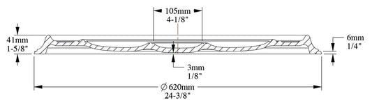 Orac Decor R76 Rosone Classico Tondo Liscio Soffitto Purotouch® Poliuretano Alta Densità Bianco Resistente Urti Calore Acqua Facile Da Installare Verniciabile Pretrattato Primer Acrilico Impermeabile Interno Esterno Ambienti Umidi Diametro Ø62 H4,1 cm