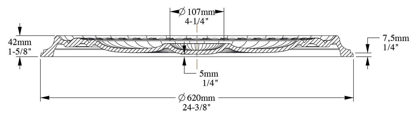 Orac Decor R77 Rosone Classico Tondo Rotondo Soffitto Purotouch® Poliuretano Alta Densità Bianco Resistente Urti Calore Acqua Facile Da Installare Verniciabile Pretrattato Primer Acrilico Impermeabile Interno Esterno Ambienti Umidi Diametro Ø62 H4,2 cm