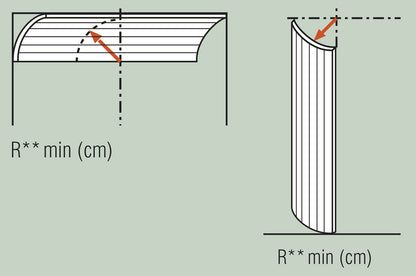 Orac Decor W114F Valley XL Pannello Murale 3D Doghe Strisce Parete Muro Poliuretano Flessibile Flex Bianco Resistente Agli Urti Calore Acqua Assorbimento Acustico Facile Da Installare Verniciabile Acrilico Impermeabile Interno Esterno Misura 200x25x1,5 cm