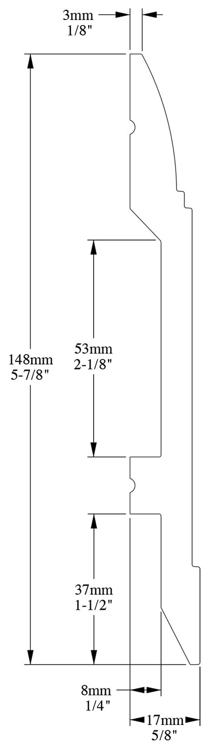 Orac Decor SX104F Battiscopa Zoccolino Parete Purotouch® Poliuretano Flessibile Flex Bianco Resistente Urti Calore Acqua Facile Da Installare Verniciabile Pretrattata Primer Acrilico Impermeabile Per Interno ed Esterno Ambienti Umidi Misura 200X14,8X1,7cm