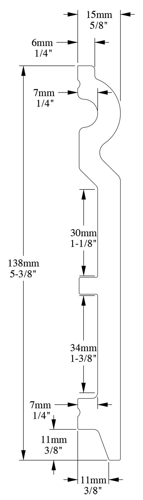 Orac Decor SX138F Battiscopa Zoccolino Parete Purotouch® Poliuretano Flessibile Flex Bianco Resistente Urti Calore Acqua Facile Da Installare Verniciabile Pretrattata Primer Acrilico Impermeabile Per Interno ed Esterno Ambienti Umidi Misura 200x13,8x1,5cm