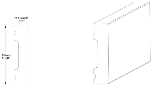 Orac Decor SX162-RAL9003 Battiscopa Zoccolino Parete Duropolymer® Polistirene Alta Densità Bianco Resistente Urti Calore Acqua Facile Da Installare Verniciabile Pretrattata Primer Acrilico Impermeabile Interno Esterno Ambienti Umidi Misura 200x4x1 cm