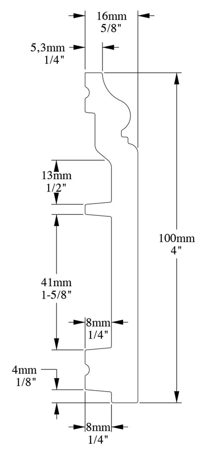 Orac Decor SX173F Battiscopa Zoccolino Parete Purotouch® Poliuretano Flessibile Flex Bianco Resistente Urti Calore Acqua Facile Da Installare Verniciabile Pretrattata Primer Acrilico Impermeabile Per Interno ed Esterno Ambienti Umidi Misura 200x10x1,6 cm
