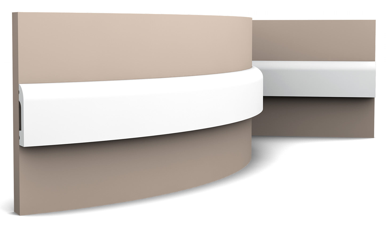 Orac Decor SX182F Cornice Battiscopa Zoccolino Parete Purotouch® Poliuretano Flessibile Flex Bianco Resistente Urti Calore Acqua Facile Da Installare Verniciabile Pretrattata Primer Acrilico Impermeabile Interno Esterno Ambienti Umidi Misura 200x5x1,3 cm