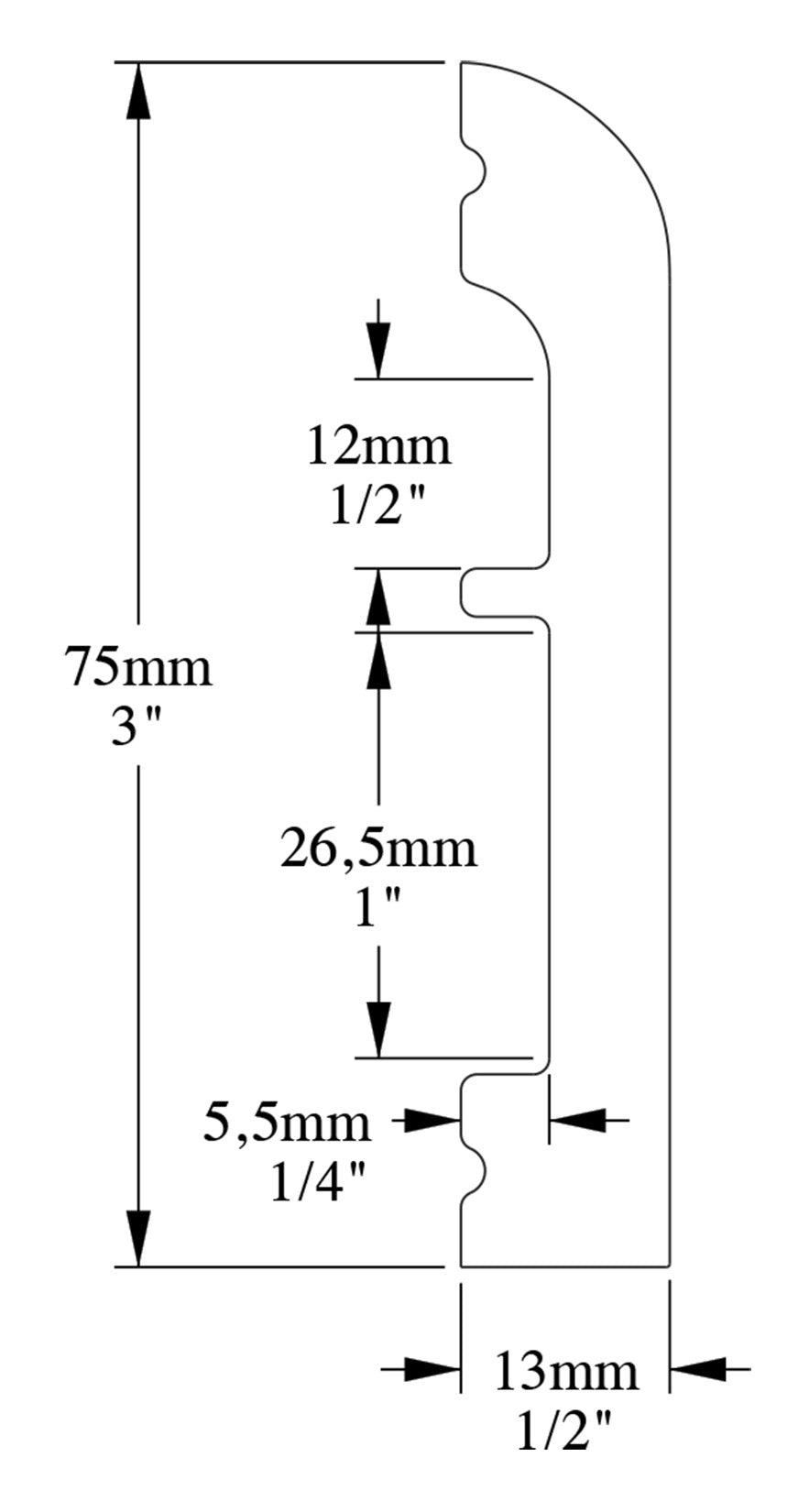 Orac Decor SX183F Cornice Battiscopa Zoccolino Parete Purotouch® Poliuretano Flessibile Flex Bianco Resistente Urti Calore Acqua Facile Da Installare Verniciabile Pretrattata Primer Acrilico Impermeabile Interno Esterno Ambienti Umidi Misura 200x7,5x1,3cm