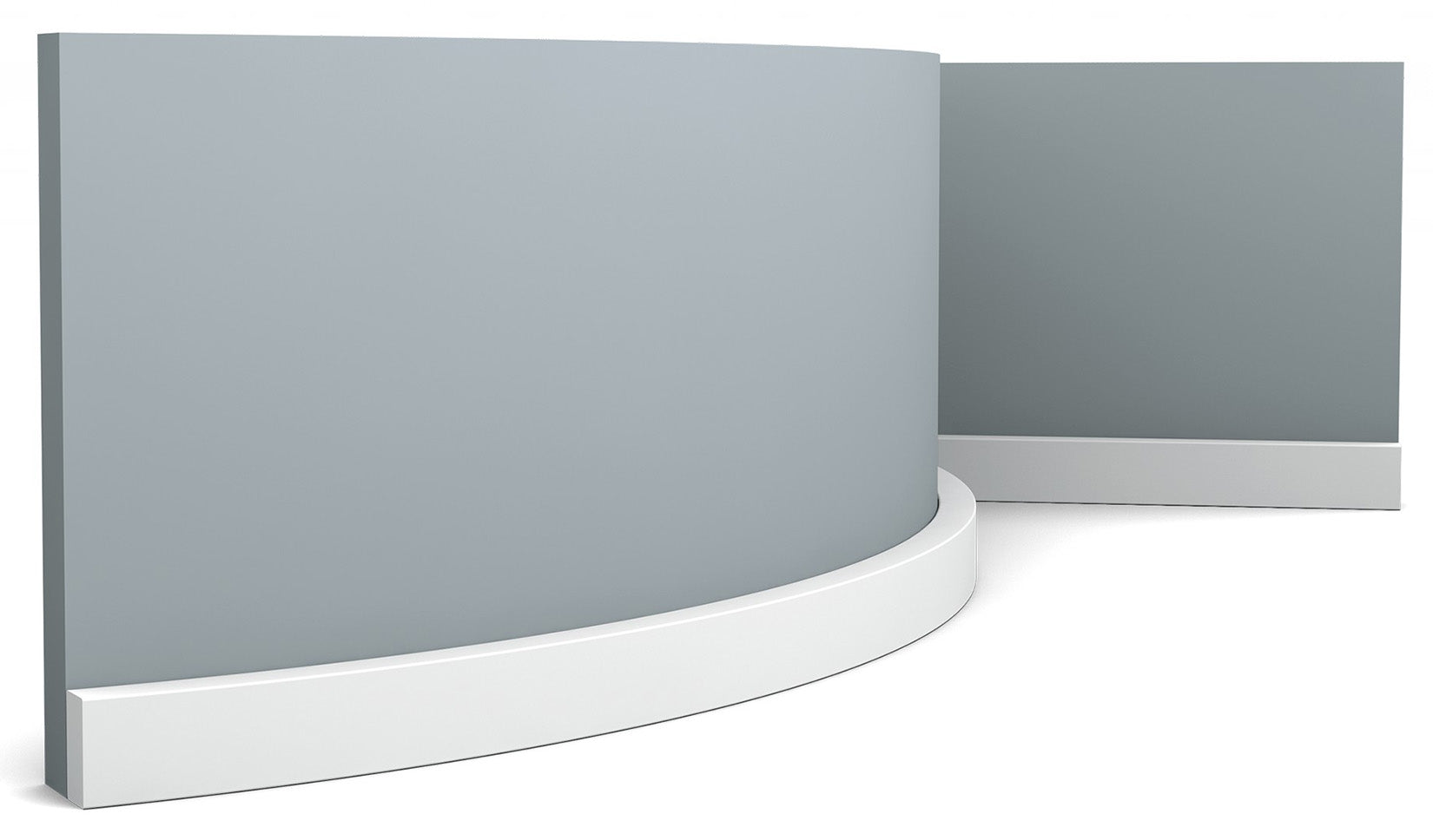 Orac Decor SX194F Cornice Battiscopa Zoccolino Parete Purotouch® Poliuretano Flessibile Flex Bianco Resistente Urti Calore Acqua Facile Da Installare Verniciabile Pretrattata Primer Acrilico Impermeabile Interno Esterno Ambienti Umidi Misura 200x2x1 cm