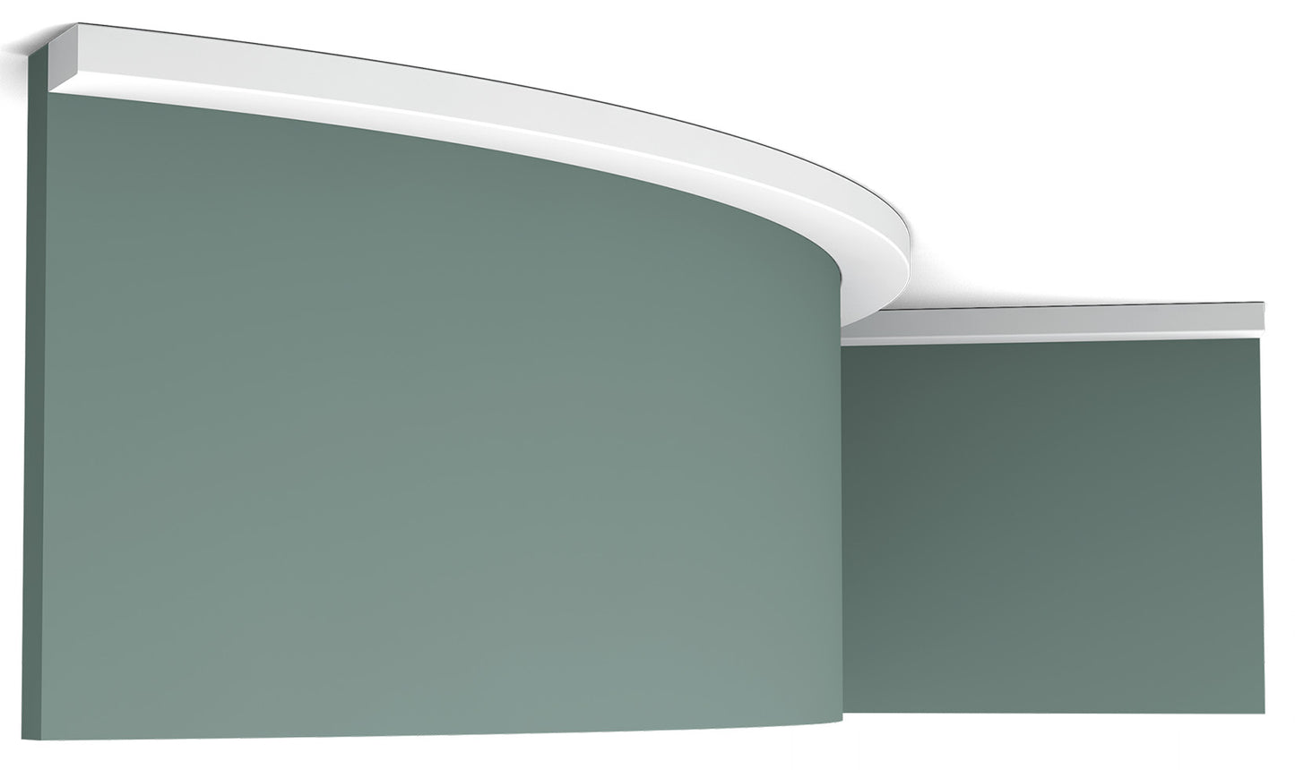 Orac Decor SX194F Cornice Battiscopa Zoccolino Parete Purotouch® Poliuretano Flessibile Flex Bianco Resistente Urti Calore Acqua Facile Da Installare Verniciabile Pretrattata Primer Acrilico Impermeabile Interno Esterno Ambienti Umidi Misura 200x2x1 cm