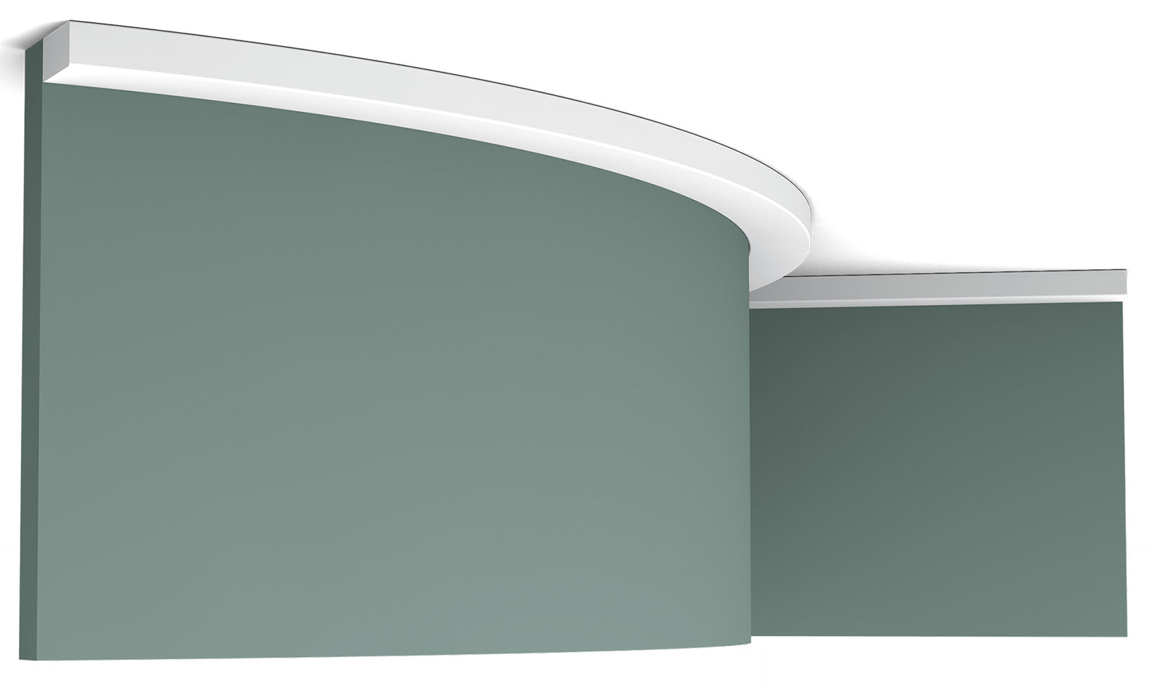 Orac Decor SX194F Cornice Battiscopa Zoccolino Parete Purotouch® Poliuretano Flessibile Flex Bianco Resistente Urti Calore Acqua Facile Da Installare Verniciabile Pretrattata Primer Acrilico Impermeabile Interno Esterno Ambienti Umidi Misura 200x2x1 cm