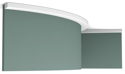 Orac Decor SX194F Cornice Battiscopa Zoccolino Parete Purotouch® Poliuretano Flessibile Flex Bianco Resistente Urti Calore Acqua Facile Da Installare Verniciabile Pretrattata Primer Acrilico Impermeabile Interno Esterno Ambienti Umidi Misura 200x2x1 cm