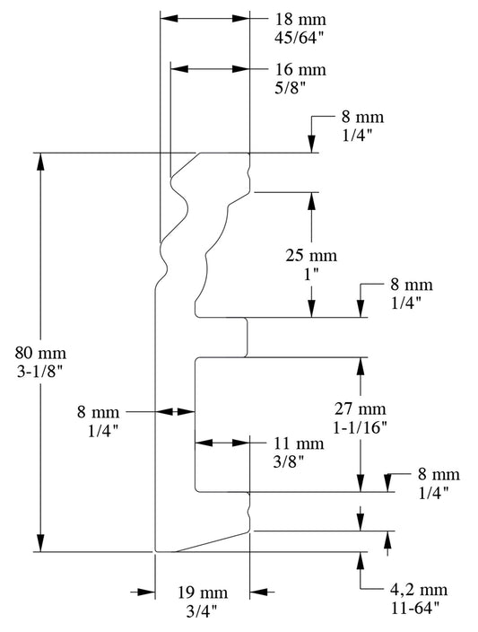 Orac Decor SX195 Battiscopa Zoccolino Zoccolo Parete Duropolymer® Polistirene Ad Alta Densità Bianco Resistente Agli Urti Calore Acqua Facile Da Installare Verniciabile Pretrattata Primer Acrilico Impermeabile Interno Esterno Ambienti Umidi 200x8x1,9 cm