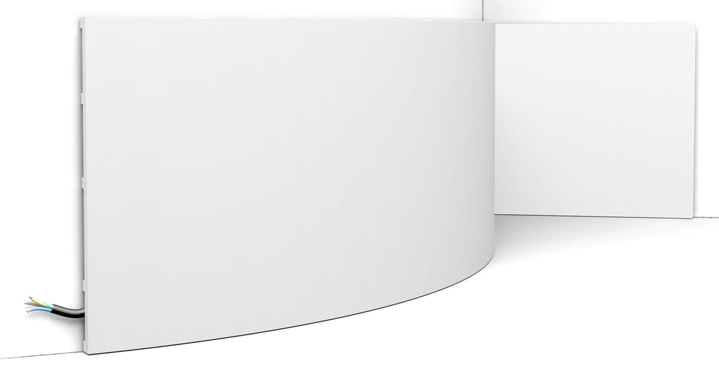 Orac Decor SX207F Battiscopa Zoccolino Parete Purotouch® Poliuretano Flessibile Flex Bianco Resistente Urti Calore Acqua Facile Da Installare Verniciabile Pretrattata Primer Acrilico Impermeabile Per Interno ed Esterno Ambienti Umidi Misura 200x25x1,3 cm