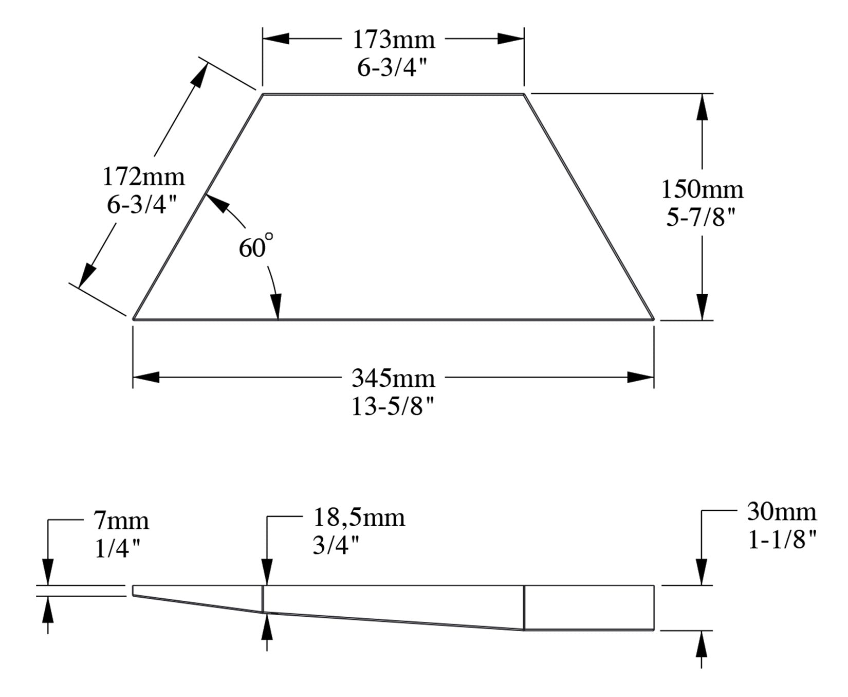 Orac Decor W101 Trapezium Pannello Murale 3D Trapezio Parete Purotouch® Poliuretano Alta Densità Bianco Resistente Urti Calore Acqua Assorbimento Acustico Facile Da Installare Verniciabile Acrilico Impermeabile Interno Esterno Ambienti Umidi 34,5x15x3 cm
