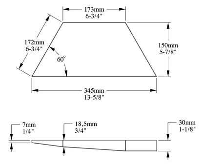 Orac Decor W101 Trapezium Pannello Murale 3D Trapezio Parete Purotouch® Poliuretano Alta Densità Bianco Resistente Urti Calore Acqua Assorbimento Acustico Facile Da Installare Verniciabile Acrilico Impermeabile Interno Esterno Ambienti Umidi 34,5x15x3 cm