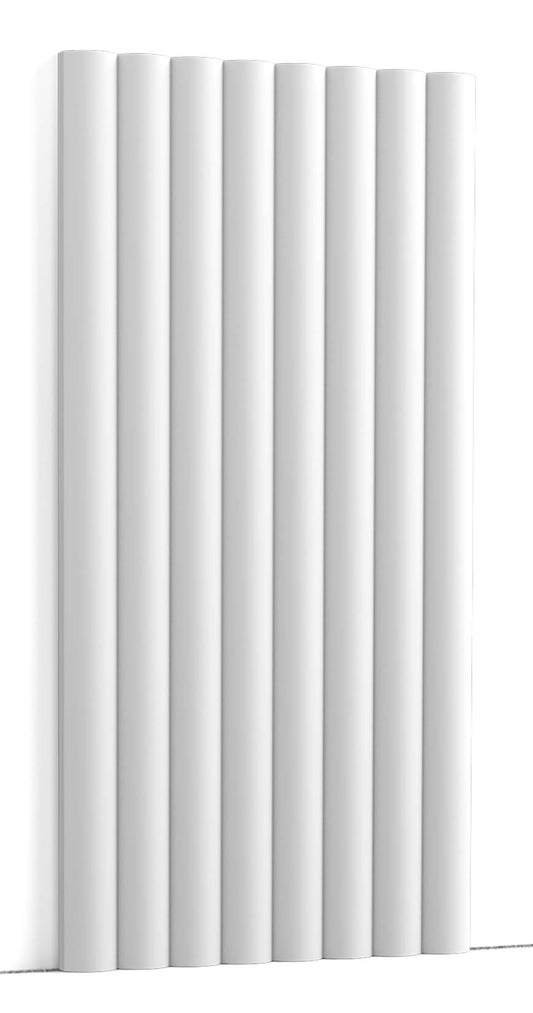 Orac Decor W110-2600 Hill Pannello Murale 3D Tondi Decorazione Parete Purotouch® Poliuretano Alta Densità Bianco Resistente Urti Calore Acqua Assorbimento Acustico Facile Da Installare Verniciabile Acrilico Impermeabile Interno Esterno Misura 260x25x1,6cm