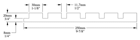 Orac Decor W111F Bar Pannello Murale 3D Doghe Strisce Righe Parete Muro Poliuretano Flessibile Flex Bianco Resistente Agli Urti Calore Acqua Assorbimento Acustico Facile Da Installare Verniciabile Acrilico Impermeabile Interno Esterno Misura 200x25x2 cm
