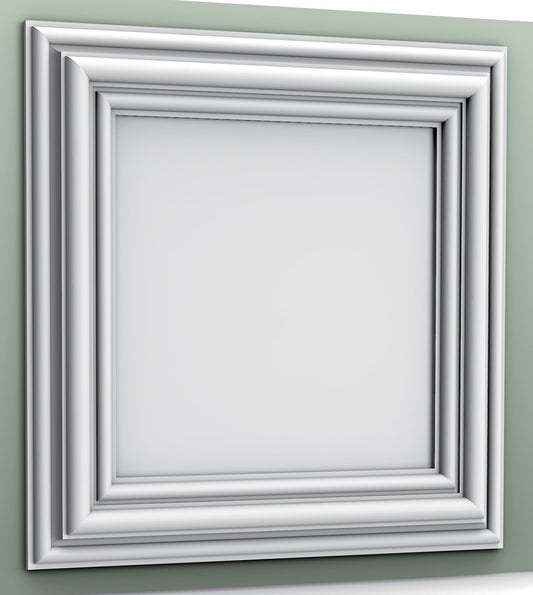 Orac Decor W121 Autoire Pannello Murale 3D Quadrato Decoro Parete Purotouch® Poliuretano Alta Densità Bianco Resistente Agli Urti Calore Acqua Assorbimento Acustico Facile Da Installare Verniciabile Acrilico Impermeabile Interno Esterno Misure 50x50x3,2cm