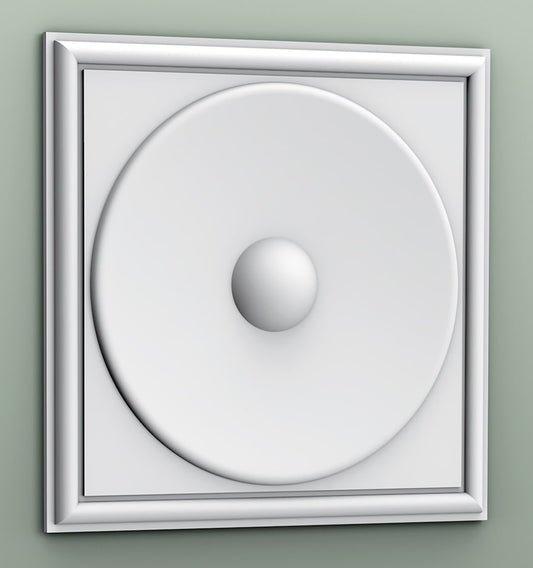 Orac Decor W122 Autoire Pannello Murale 3D Quadrato Decoro Parete Purotouch® Poliuretano Alta Densità Bianco Resistente Agli Urti Calore Acqua Assorbimento Acustico Facile Da Installare Verniciabile Acrilico Impermeabile Interno Esterno 33,3x33,3x2,6 cm