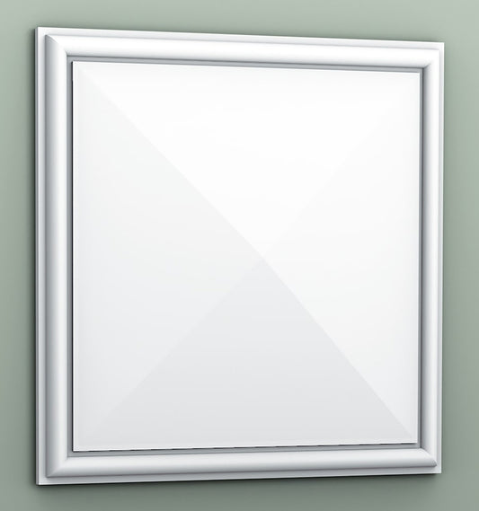 Orac Decor W123 Autoire Pannello Murale 3D Quadrato Decoro Parete Purotouch® Poliuretano Alta Densità Bianco Resistente Agli Urti Calore Acqua Assorbimento Acustico Facile Da Installare Verniciabile Acrilico Impermeabile Interno Esterno 33,3x33,3x3,5 cm