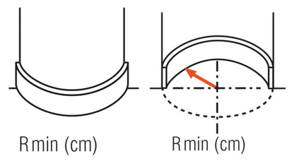 Orac Decor W214F HILL BEAD XL Pannello Murale 3D Bombato Tondo Parete Poliuretano Flessibile Flex Bianco Resistente Agli Urti Calore Acqua Assorbimento Acustico Facile Da Installare Verniciabile Acrilico Impermeabile Interno Esterno Misura 200x40x1,5 cm