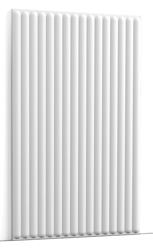 Orac Decor W215 Pannello Murale 3D Forma Bombata Decoro Parete Purotouch® Poliuretano Alta Densità Bianco Resistente Agli Urti Calore Acqua Assorbimento Acustico Facile Da Installare Verniciabile Acrilico Impermeabile Interno Esterno 50x80x1,5 cm