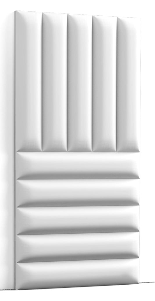 Orac Decor W218 Pannello Murale 3D Forma Cuscino Decorazione Parete Purotouch® Poliuretano Alta Densità Bianco Resistente Agli Urti Calore Acqua Assorbimento Acustico Facile Da Installare Verniciabile Acrilico Impermeabile Interno Esterno 200x25x2,3 cm