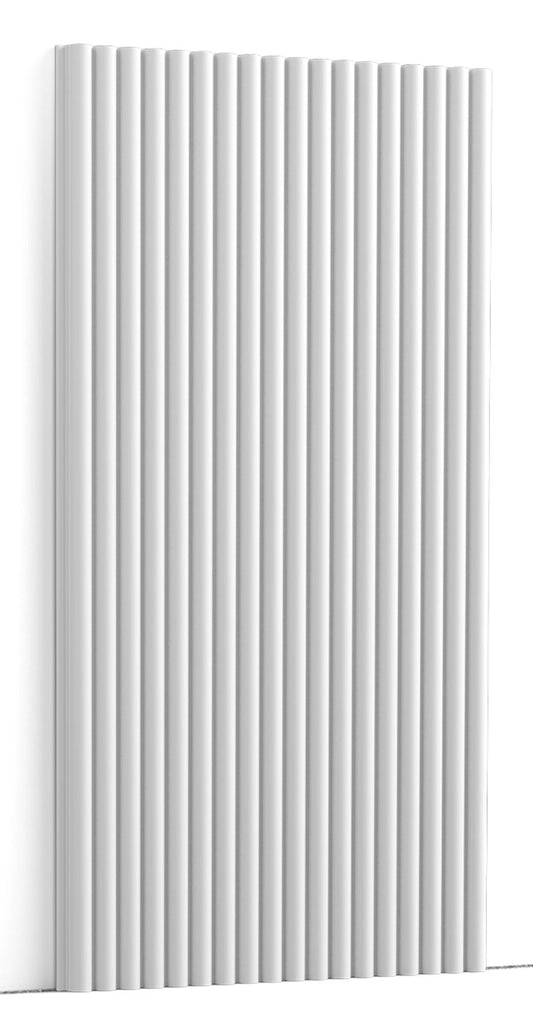 Orac Decor WX210 REED Pannello Murale 3D Decoro Forma Canne Righe Duropolymer® Polistirene Alta Densità Bianco Resistente Urti Calore Acqua Acusticamente Neutro Facile Da Installare Verniciabile Acrilico Impermeabile Interno Esterno 200x25,5x1,2 cm