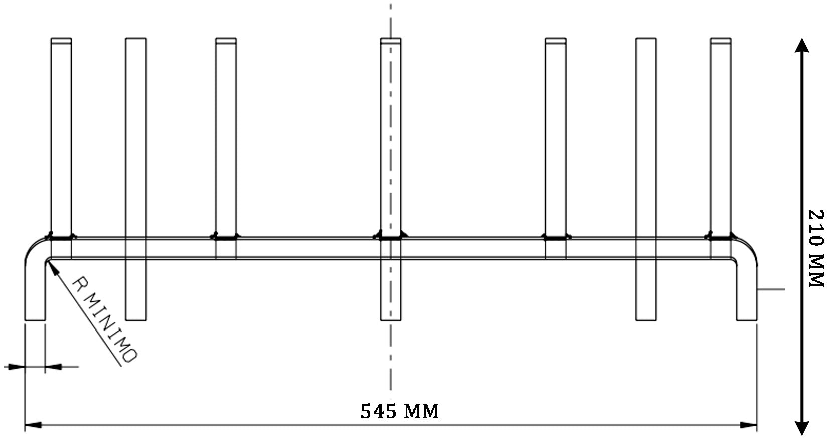Palazzetti in Giardino Braciere Portalegna Autoportante In Acciaio Misura 54,5x19 H21 cm