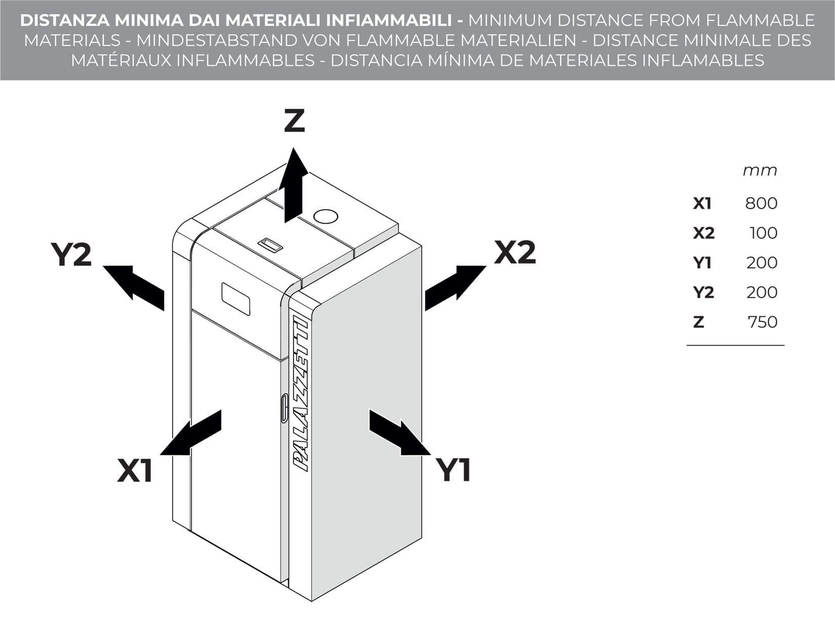 Palazzetti Caldaia JP 21 ACS Pellet Ermetica Acqua Calda Sanitaria Focolare Tubi Fumo Turbolatori 22,3Kw Riscaldamento Termosifoni Gruppo Idraulico Valvola Anticondensa Display Touch Programma Orario Combustione Totale Autopulizia Braciere Aria Comburente