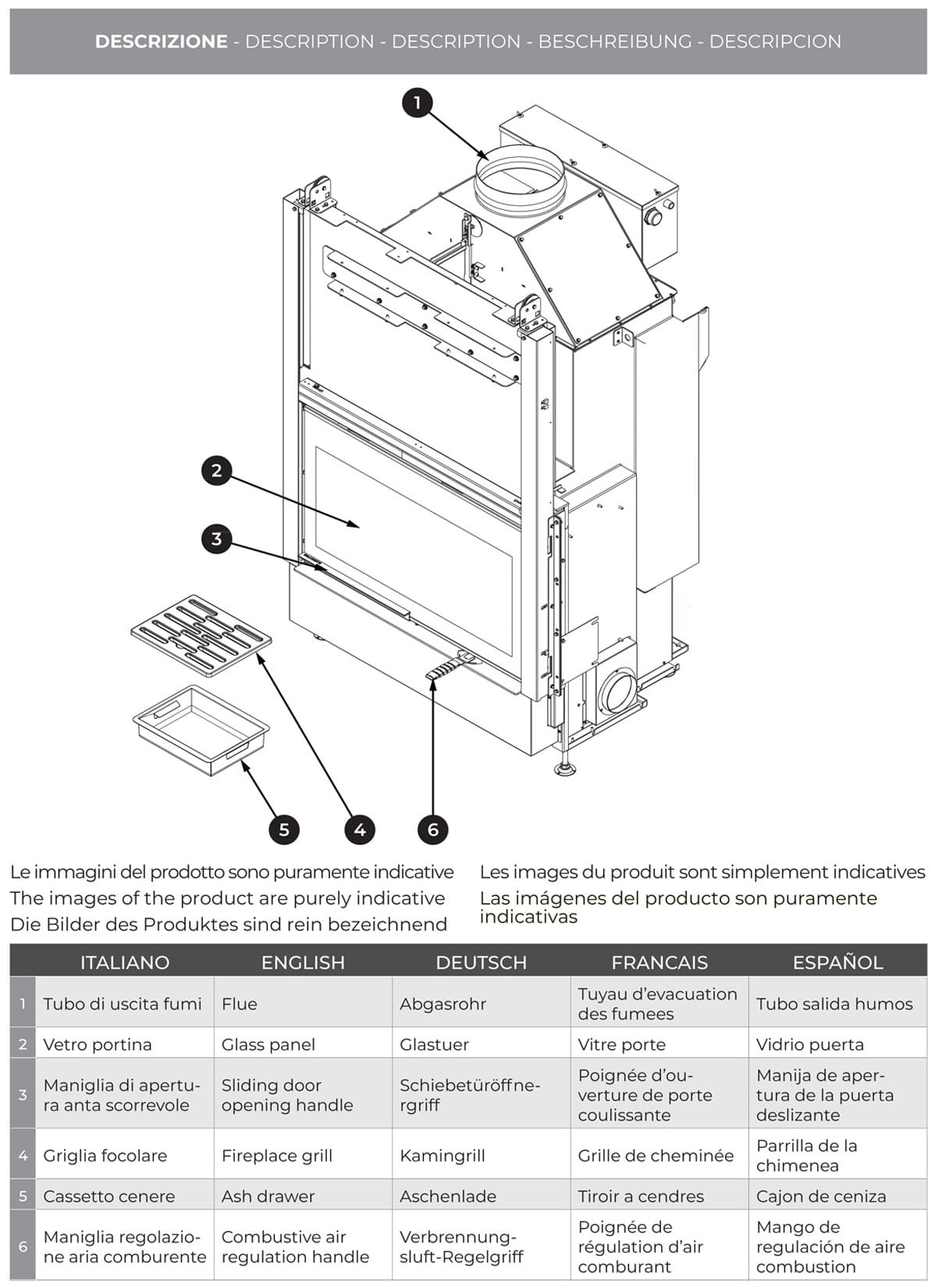 Palazzetti HWT S86F Frontale Termocamino Ecomonoblocco Legna Riscaldamento Acqua Termosifoni Potenza 33,5 Kw Vaso Aperto Acciaio Focolare Refrattario Thermofix® Apertura Porta Scorrimento Ribalta Scambiatore Portalegna Valvola By - Pass 100x80x172 cm