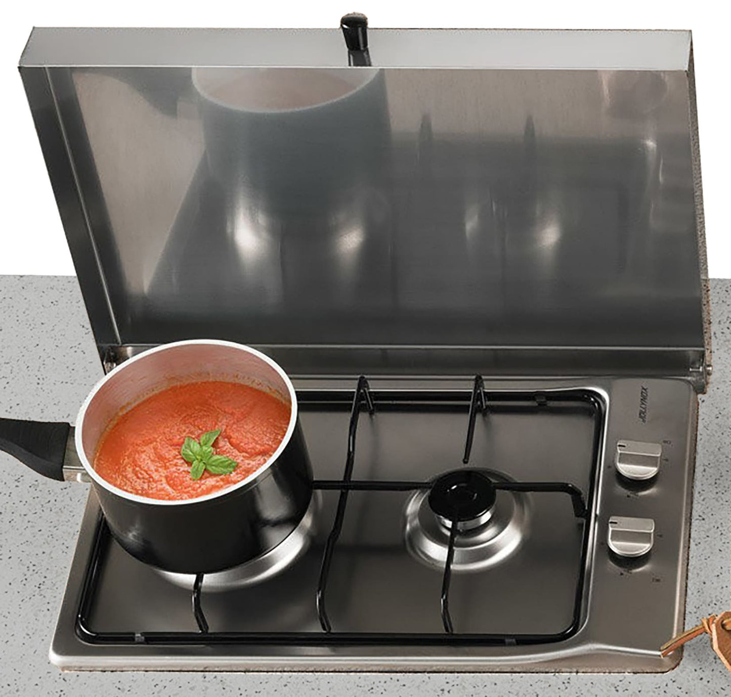 Palazzetti in Giardino Modulo Gas 2 Fuochi 90 Struttura in Cemento Refrattario Da Verniciare Top Marmotech Levigato Grigio Fornello Tradizionale Piano Cottura Acciaio Inox GPL Metano Coperchio Basamento Schienale Pratica Mensola 90x70 H78 cm Peso 300 kg