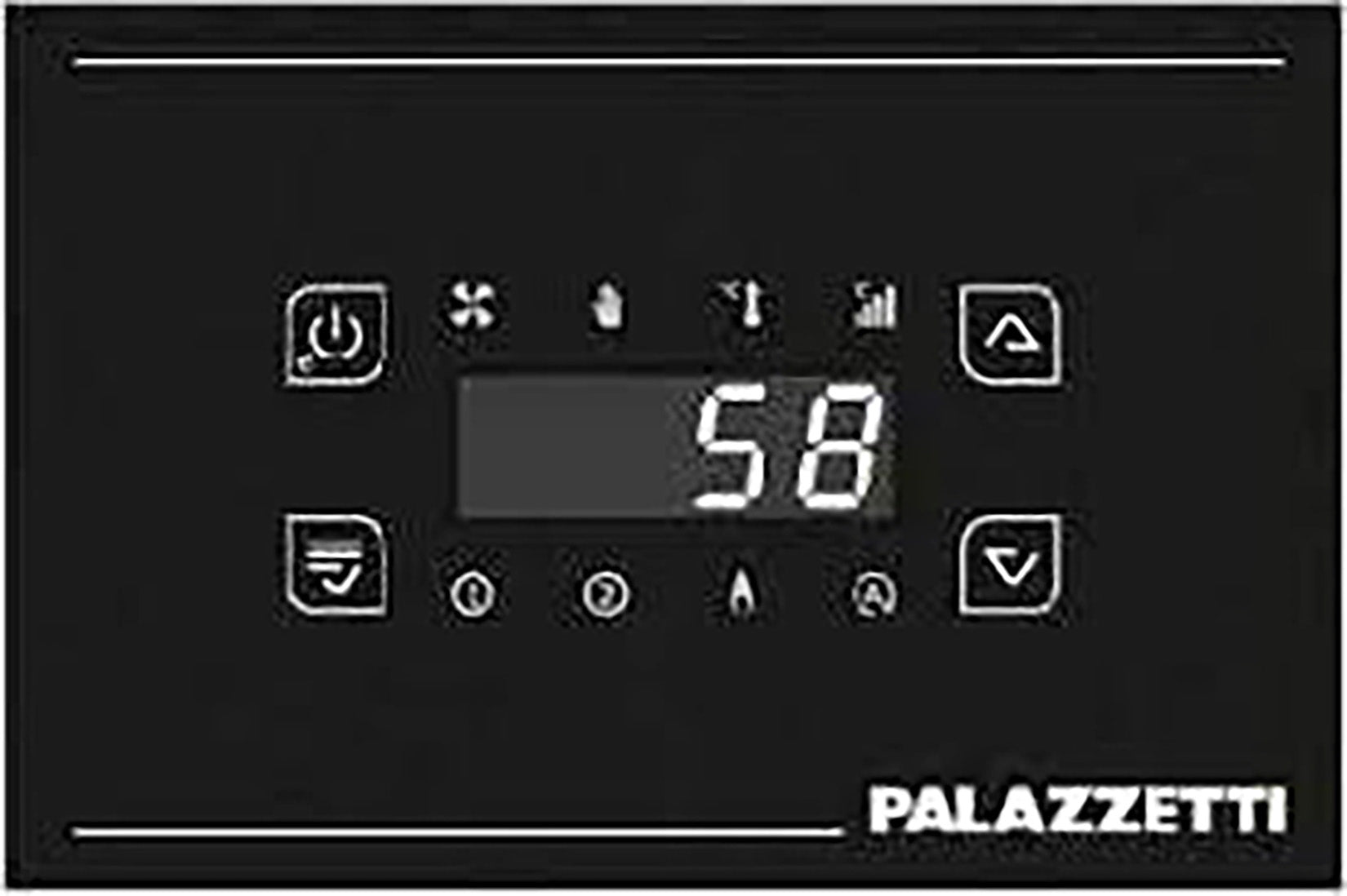 Palazzetti Termoregolatore Digitale Glass Vetro con Comandi a Sfioramento Per Prodotti Predisposti