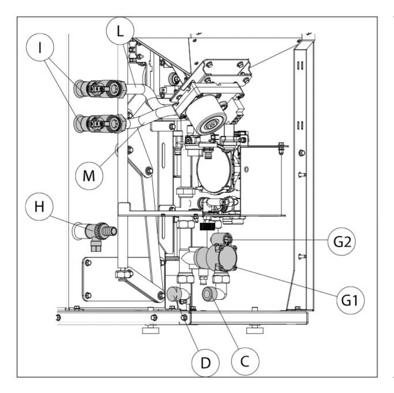 Palazzetti Tiffany Idro V13 TC US Termostufa Pellet Ermetica Salva Spazio Idro Ventilata Potenza 13 Kw Rivestimento Acciaio Caffellatte Riscaldamento Radiatori Acqua Gruppo Idraulico Uscita Fumi Superiore Combustione Totale Autopulizia L101xP36xH116 cm