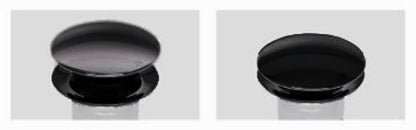 Miscelatore Lavabo Versione Bassa Novellini Fly 3 Appoggio Monocomando Materiale Ottone Finitura Nero Compreso Piletta Scarico Click-Clack