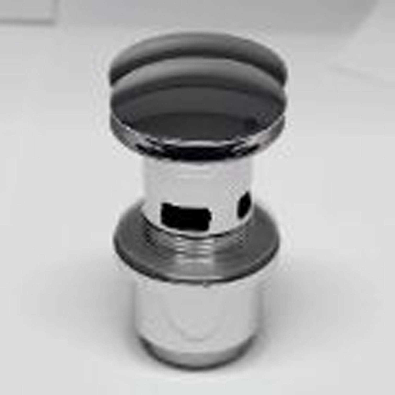 Novellini Serie Fly 2 Rubinetto Miscelatore Monocomando Lavabo Alto Completo di Piletta di scarico Click-Clack Ottone Cromato