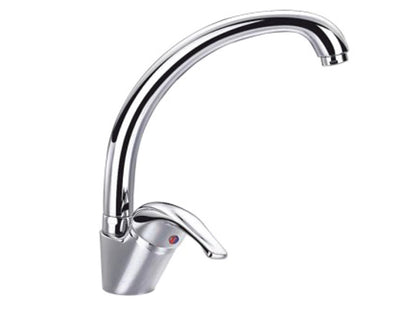 Miscelatore Lavello Canna Snodata Alta Duemmeggi Premiere Ottone Finitura Cromata Made in Italy Garanzia 5 Anni