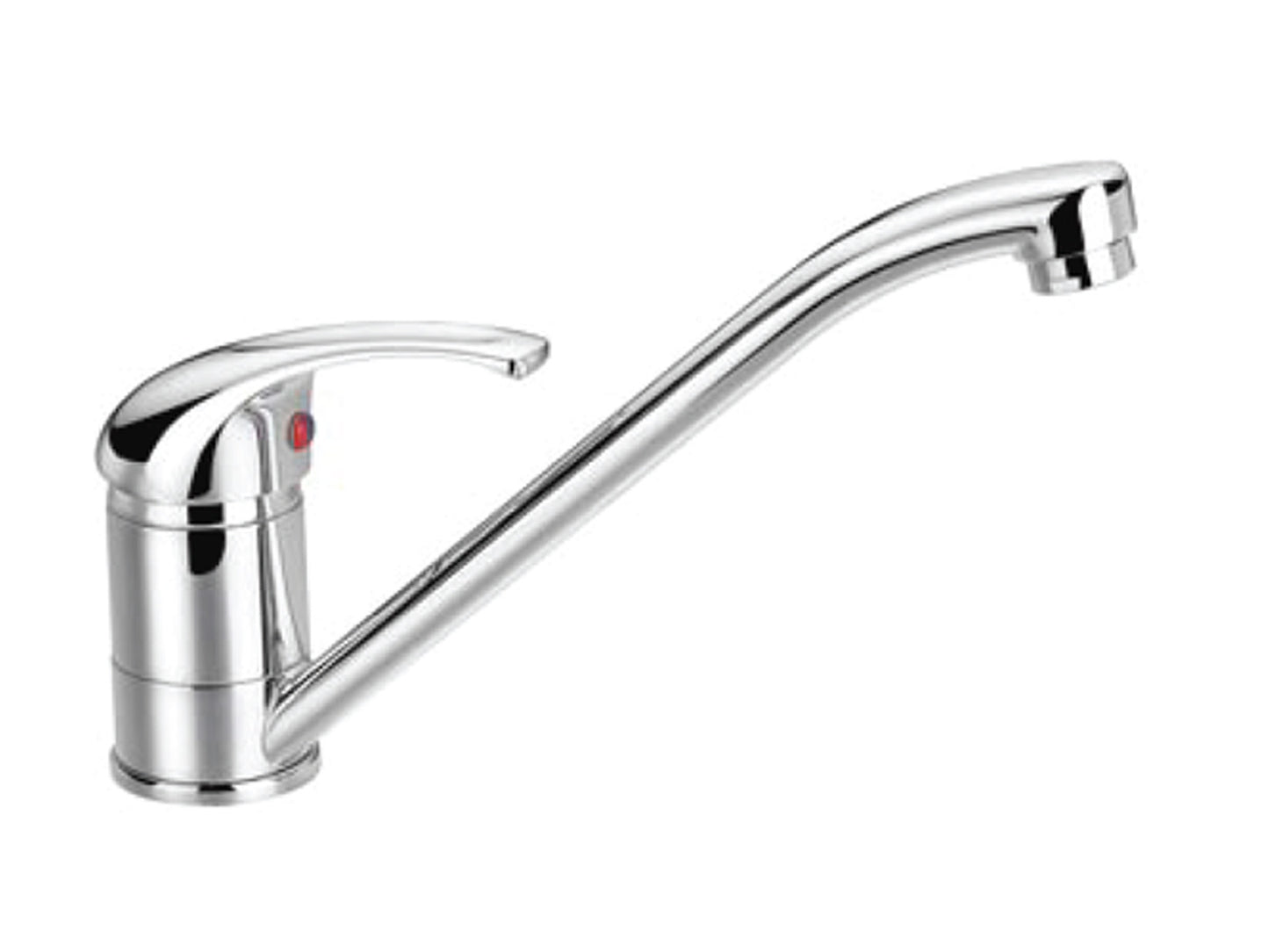 Miscelatore Lavello Cucina Lavatoio Monoforo 1 Foro Canna Snodata Fusa Duemmeggi Premiere Installazione Appoggio 1 Leva Manopola Monocomando Stile Classico Materiale Ottone Finitura Cromata Made in Italy Garanzia 5 Anni