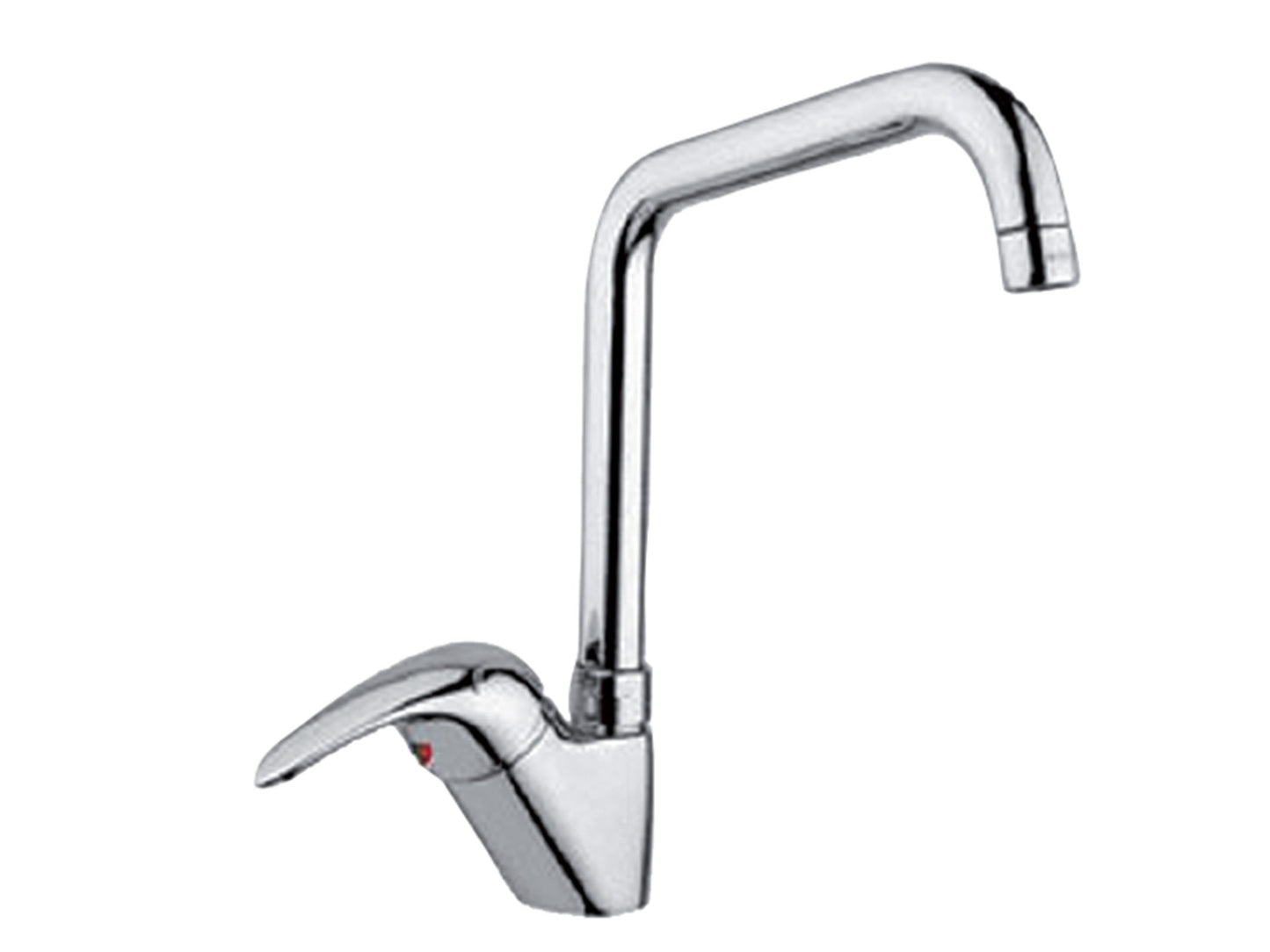 Miscelatore Lavello Canna Snodata Alta Idroformata Duemmeggi Premiere Ottone Finitura Cromata Made in Italy Garanzia 5 Anni