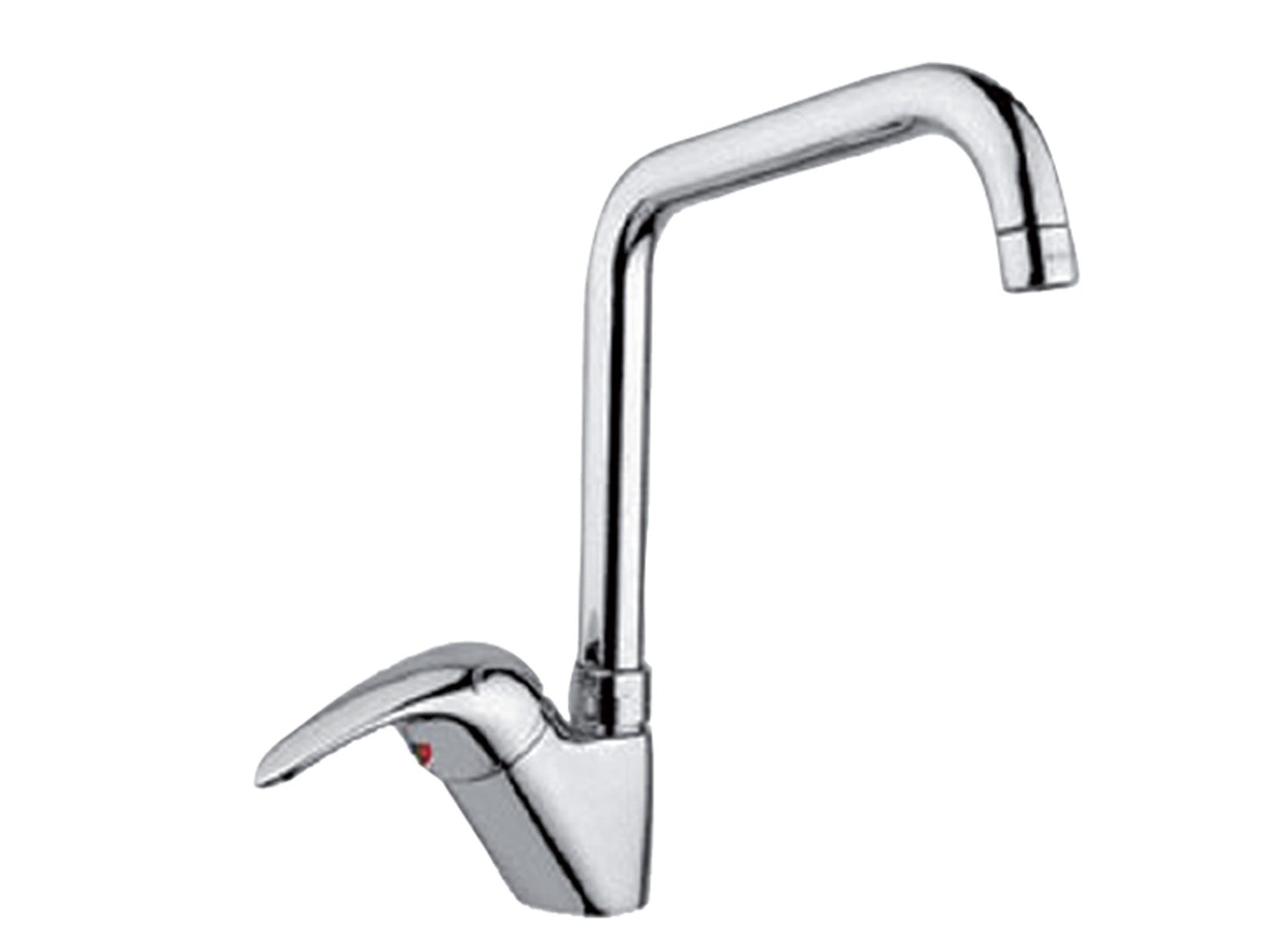 Miscelatore Lavello Canna Snodata Alta Idroformata Duemmeggi Premiere Ottone Finitura Cromata Made in Italy Garanzia 5 Anni