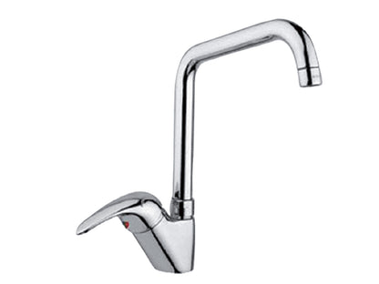 Miscelatore Lavello Canna Snodata Alta Idroformata Duemmeggi Premiere Ottone Finitura Cromata Made in Italy Garanzia 5 Anni