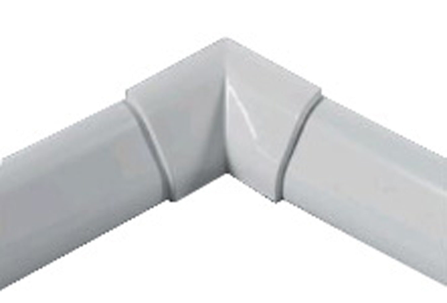 Novellini Profilo di finitura rigido in alluminio bianco per vasche da Bagno 2 lati 185x85 cm con Angolare Altezza 3 cm Profondità 2 cm