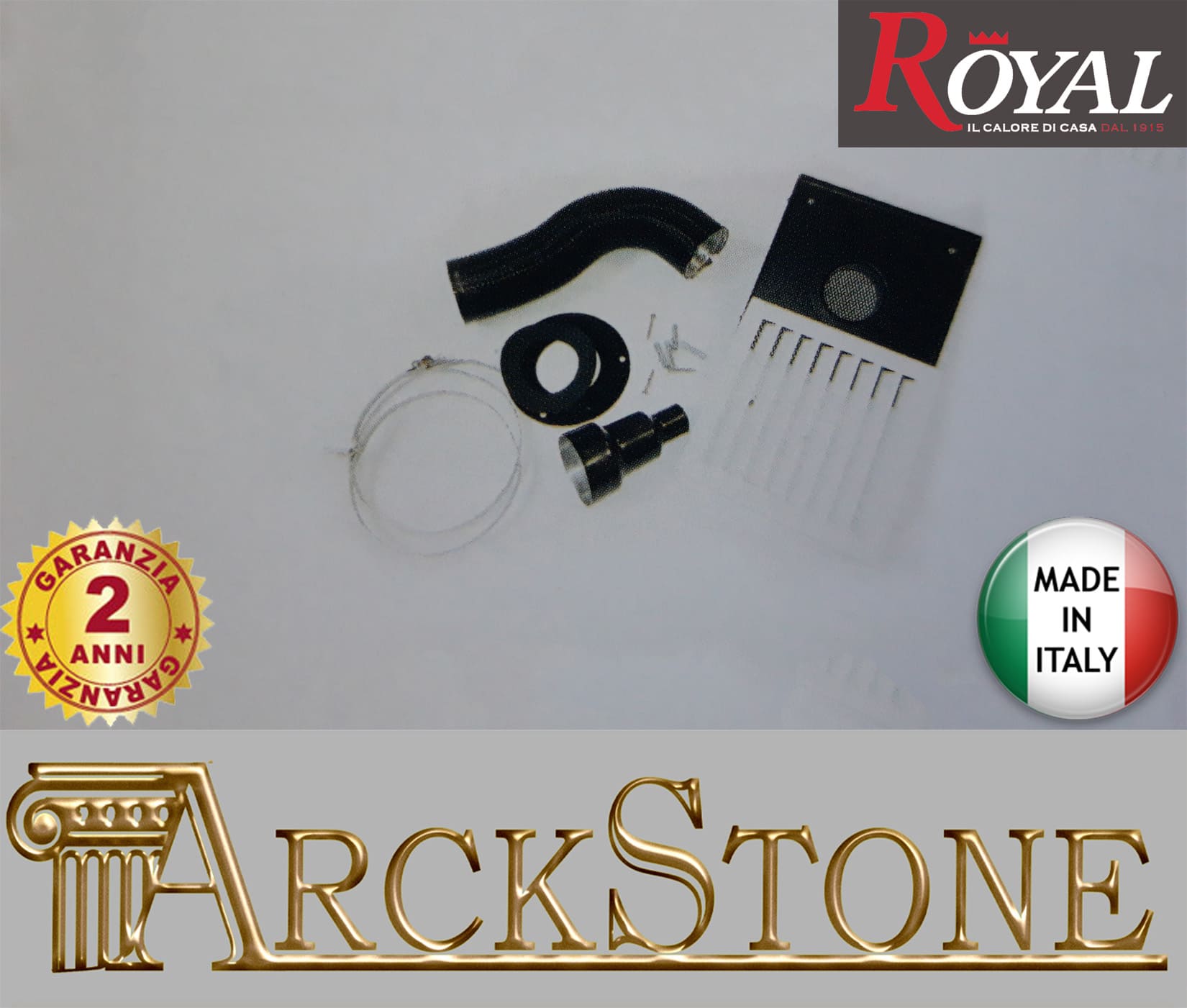Royal Palazzetti Kit Raccordo per l'Aria Comburente Flessibile Diametro Ø 60 40 25 mm