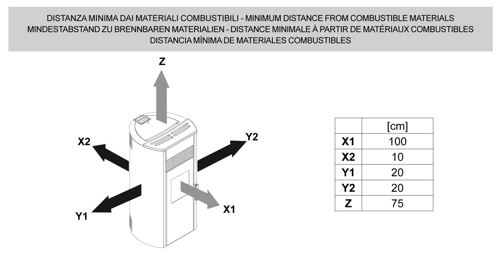 Royal Palazzetti Roberta E Air 80 Rivestimento Acciaio Top Ceramica Colore Bianco Potenza 8,6 Kw Stufa Pellet Ermetica Aria Calda Ventilata Uscita Fumi Posteriore Canalizza Aria Comburente Esterno Display Sfioro Programma Fasce Orarie Cassetto Braciere