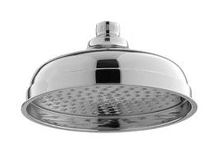 Rubinetterie Treemme 3M Retrò IT RTBR 122 CC Soffione Doccia Tondo In Metallo Anticalcare Diametro Ø 200 mm Stile Classico Finitura Cromata