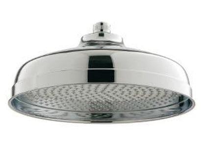 Rubinetterie Treemme 3M Retrò IT RTBR 123 CC Soffione Doccia Tondo In Metallo Anticalcare Diametro Ø 300 mm Stile Classico Finitura Cromata