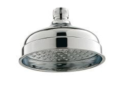 Rubinetterie Treemme 3M Retrò IT RTBR 124 CC Soffione Doccia Tondo In Metallo Anticalcare Diametro Ø 150 mm Stile Classico Finitura Cromata